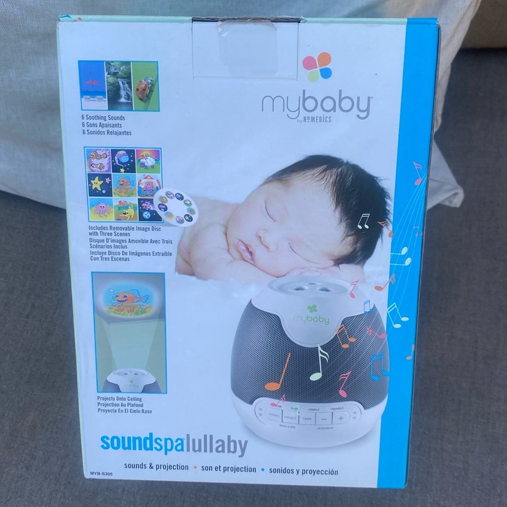 New MyBaby Lullaby Sound Machine & Projector pre owned